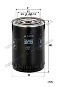W94067 сменный масляный фильтр смазочной системы MANN