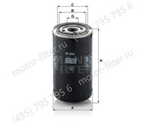W950 сменный масляный фильтр смазочной системы MANN