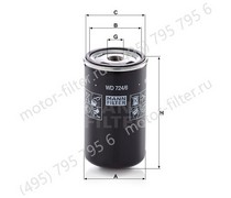 WD7246 сменный масляный фильтр гидравлической системы MANN