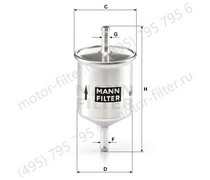 WK66 сменный топливный фильтр MANN