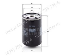 WK731 сменный топливный фильтр MANN