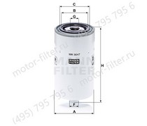 WK9047 сменный топливный фильтр MANN
