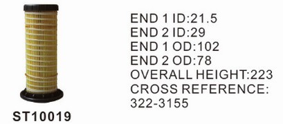 ST10019 фильтр очистки масла STAL