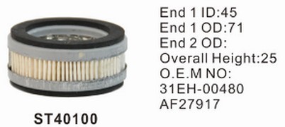 ST40100 фильтр очистки воздуха STAL