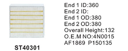 ST40301 фильтр очистки воздуха STAL